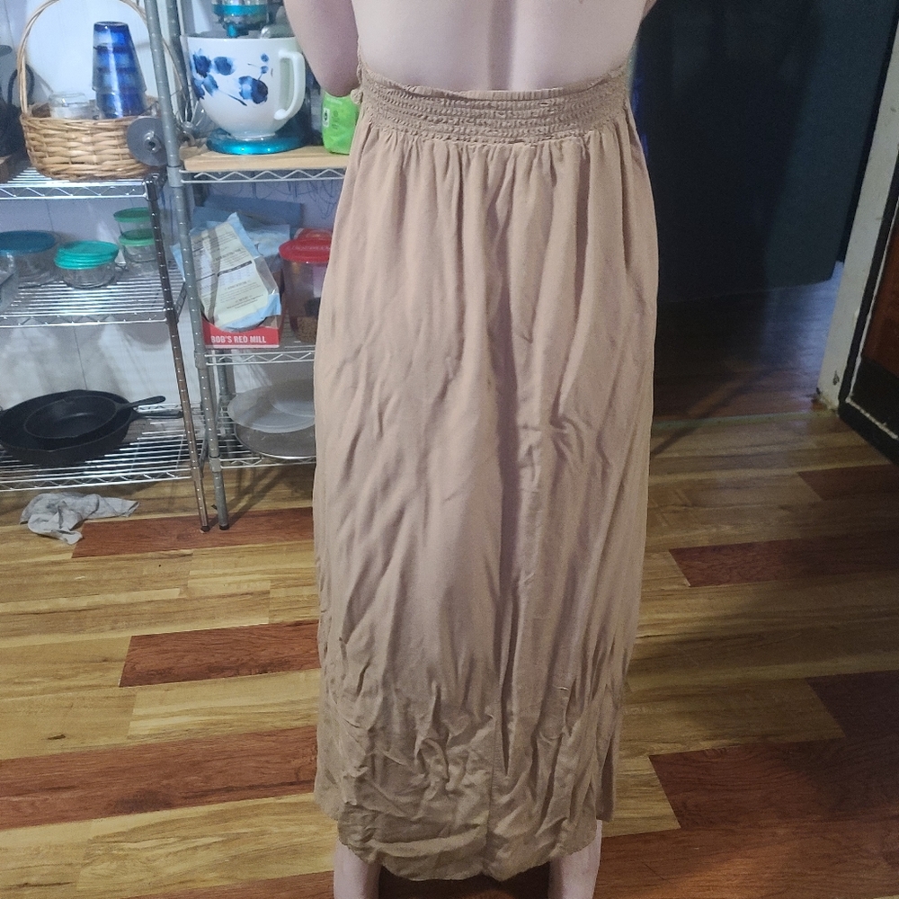 2for10-Tan Boho maxi dress